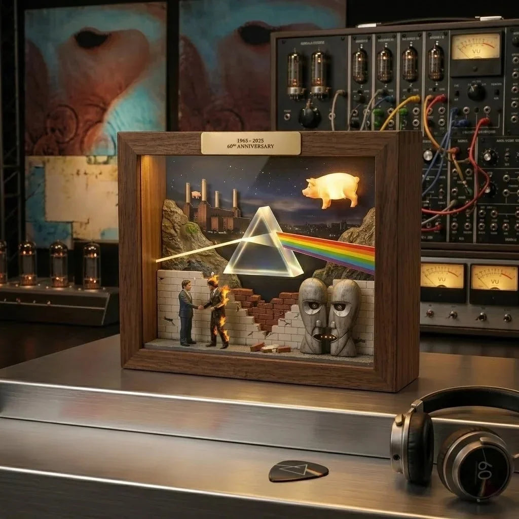 MemoraGlow â 60th Anniversary Diorama Lightbox Frame