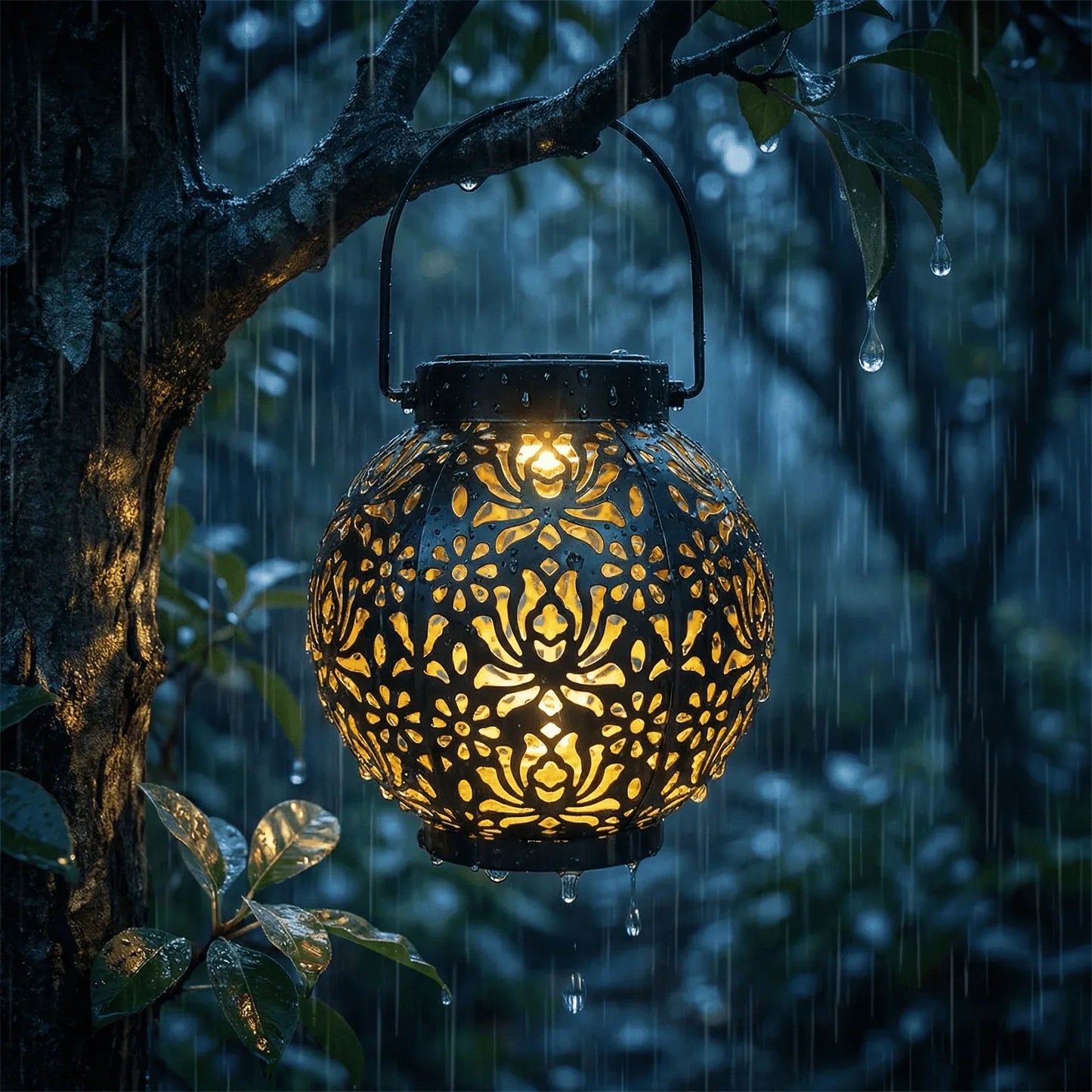 GlowBloom â Outdoor Solar Lantern