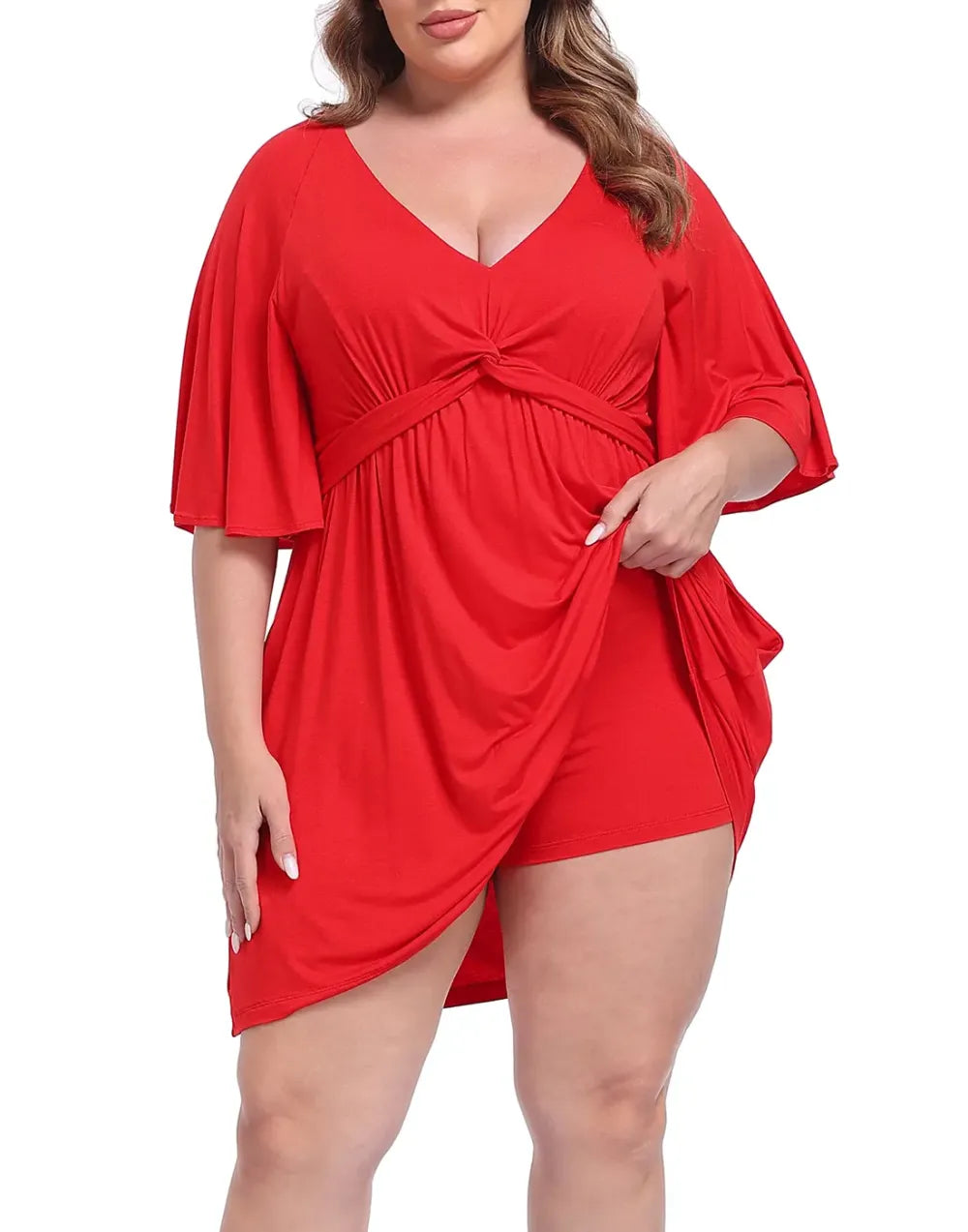 CurvaBelle β Plus Size Romper Dress
