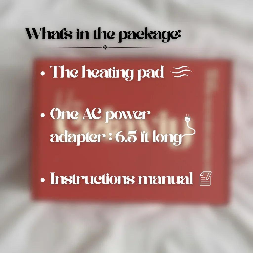 HeatRelief Pro - Vibration & Herbal Heating Pad for Period Cramps