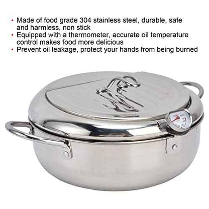 CookForge – Premium Stainless Frying Po & Oil Control Rack System