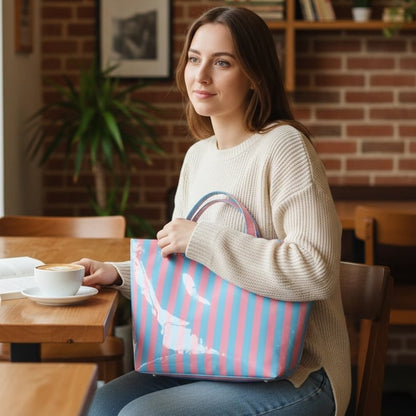 CarryWave – Durable Canvas Striped Tote Bag