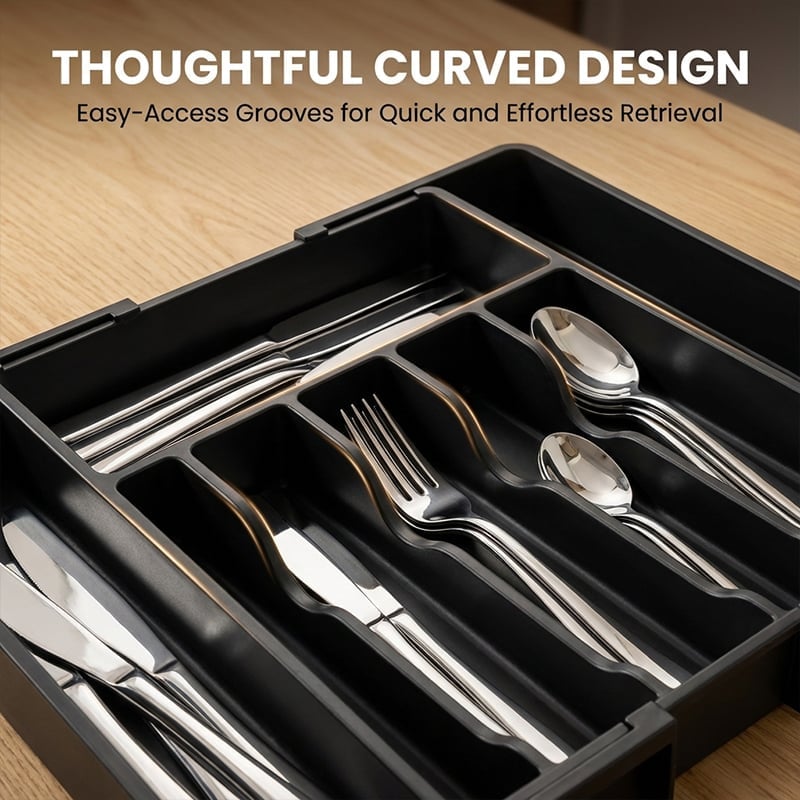 TidyChef – Expandable Kitchen Cutlery Organizer