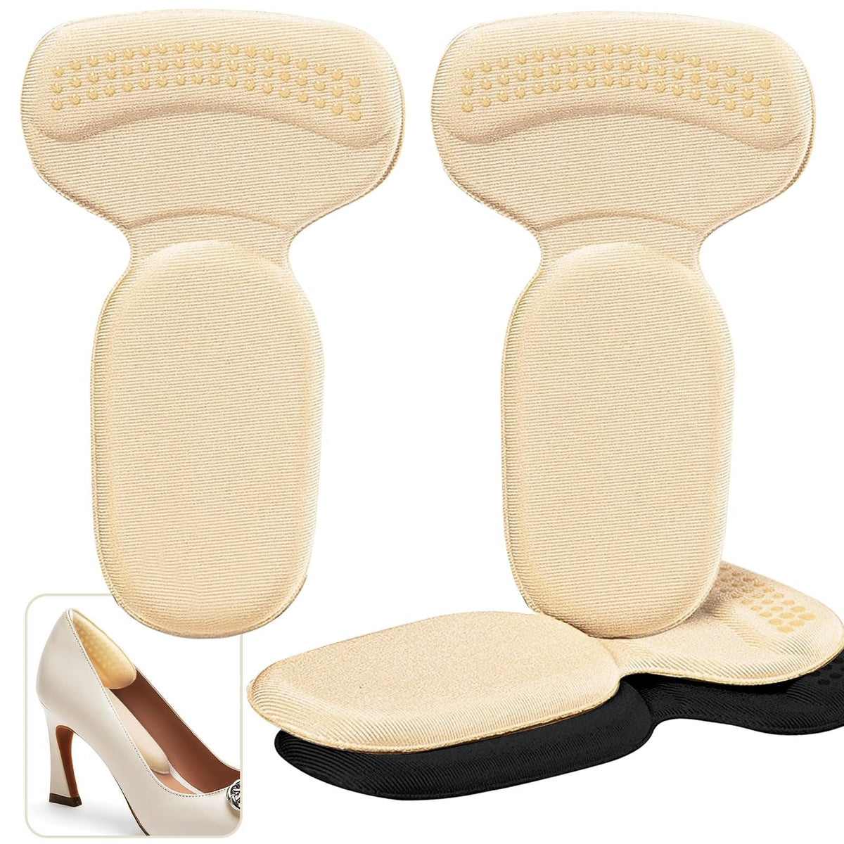 🌟Soft Heel Cushion Pads Anti-slip Heel Protectors for Women & Men