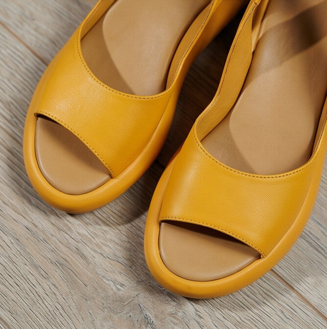 BandForm — Platform Sandal with Wide Strap