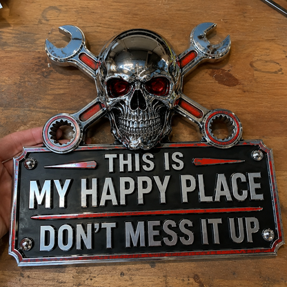 GarageSoul – “This Is My Happy Place” Wall Sign