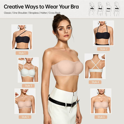 VelvetHold – Non-Slip Strapless Bra