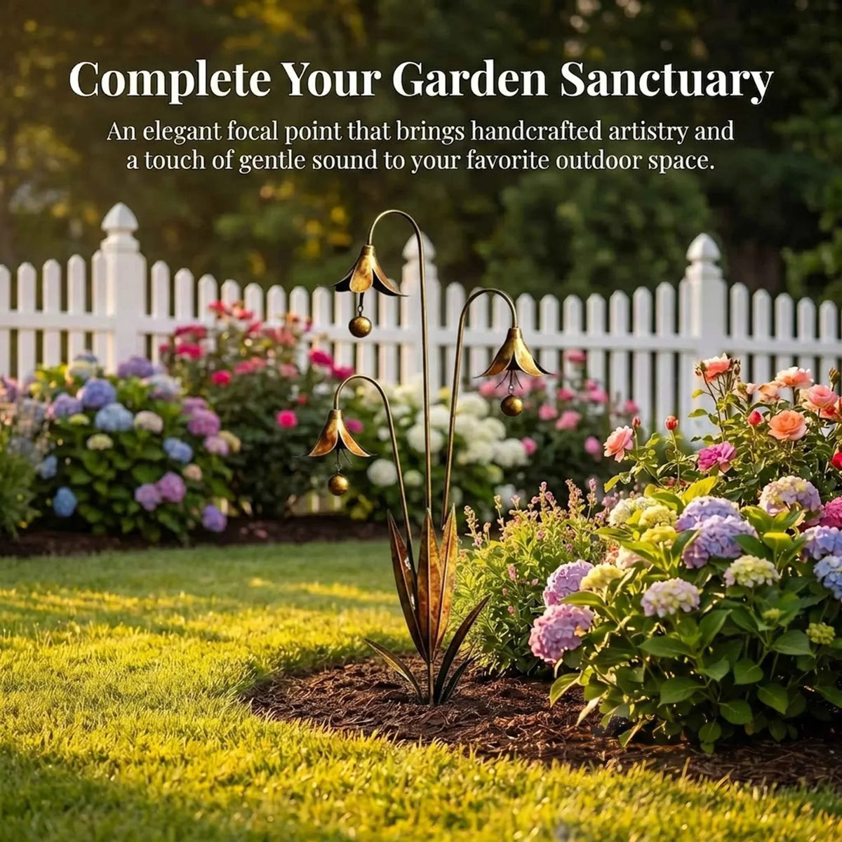 WhisperLily – Garden Bell Stake