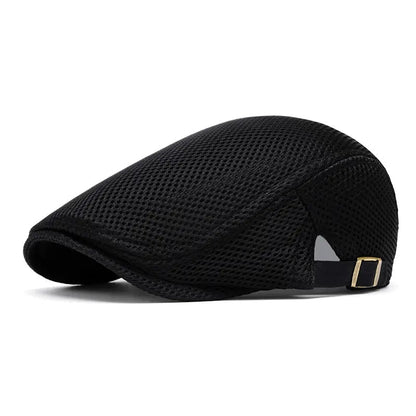 AirWeave – Breathable Mesh Flat Cap for Men