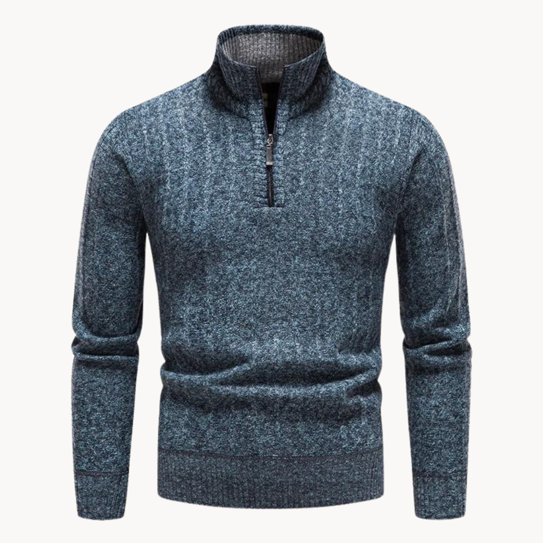 Freddie Quarter Zip Sweater | belevite