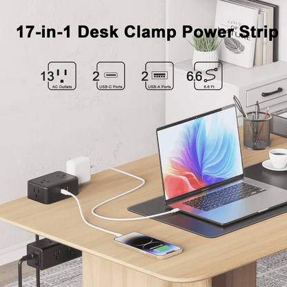 VoltClamp Pro – Clamp-On 20W Fast Charging Power Hub