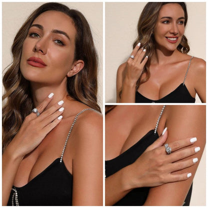 RomaBrilliance – Elegant 5 Carat Moissanite Ring