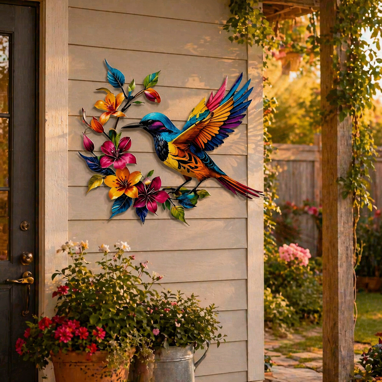 BloomForge – Hummingbird Metal Wall Art