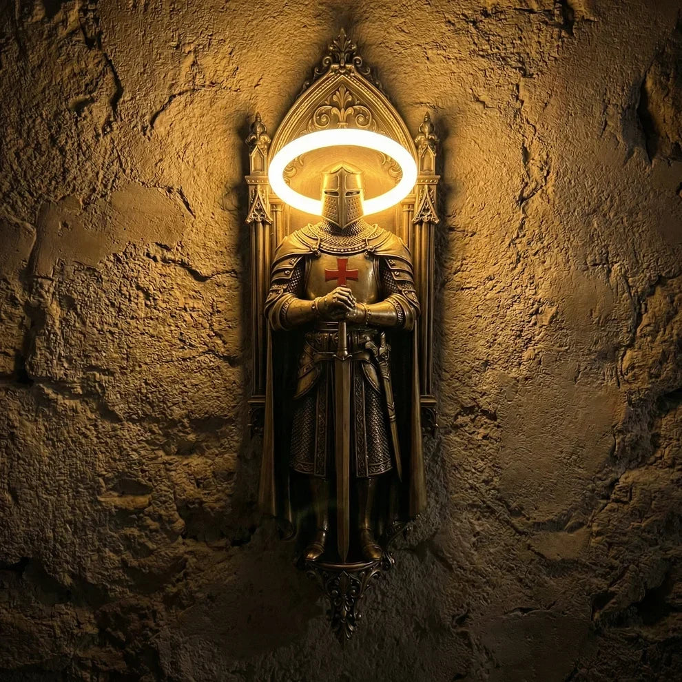 KnightGlow – Medieval Knight Wall Lamp