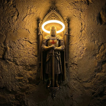 KnightGlow – Medieval Knight Wall Lamp
