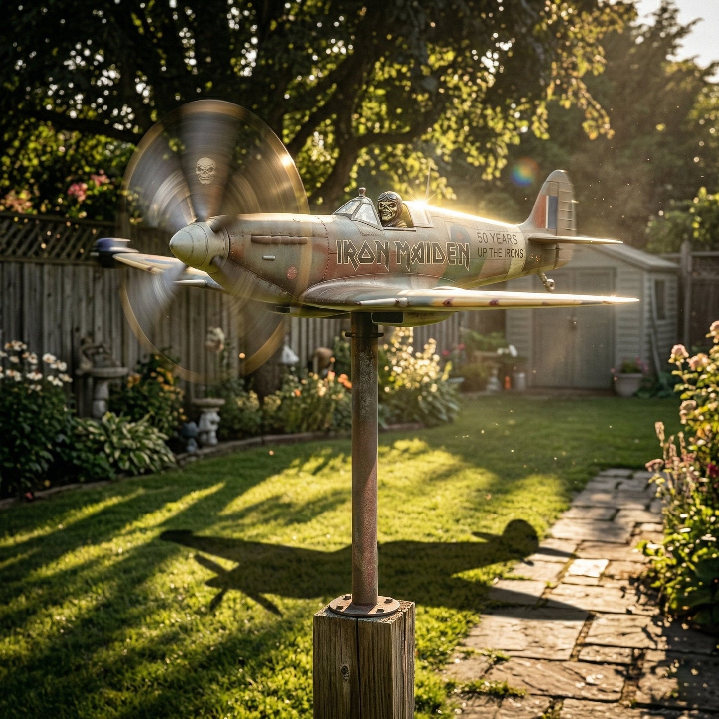 Anniversary Commemorative Garden Wind Spinner