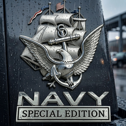 NavyHonor – Navy Veteran Metal Auto Emblem