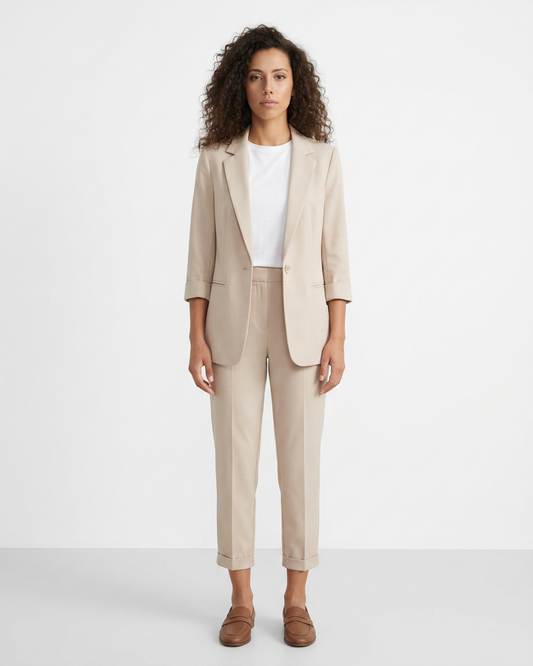 SuitLine — Women's Blazer and Cropped Pants Set