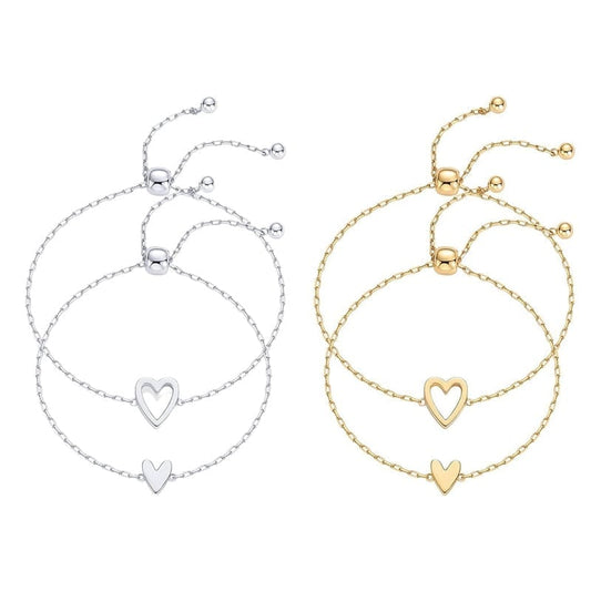 ForeverTies – Adjustable Duo Friendship Bracelet Set