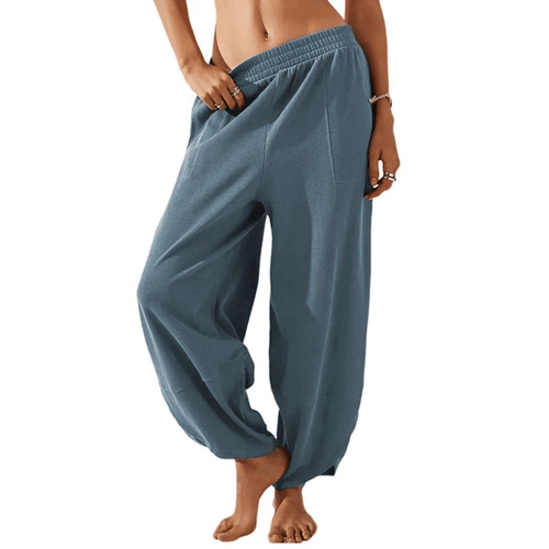 LuxeFlow – Women’s Wide Leg Palazzo Harem Pants