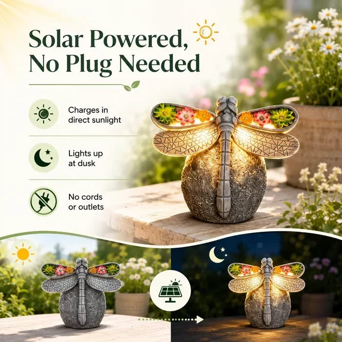 GlowWing – Solar Dragonfly Garden Light