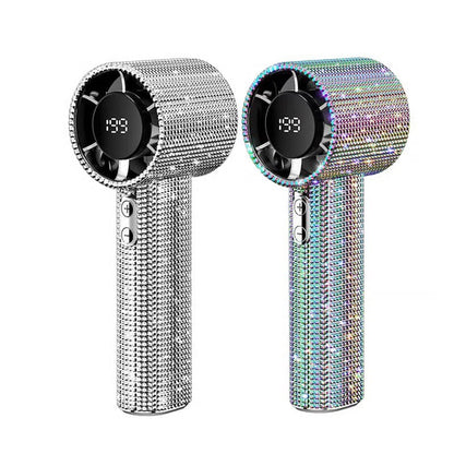BreezeLux – Luxury Rechargeable Handheld Turbo Fan