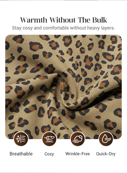 UrbanRoar – Stylish Leopard Print Hooded Sweatshirt
