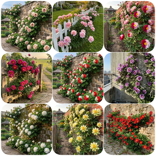 🌸 Rare Climbing Peony Bulbs🪴Big Full Blooms, Cold Hardy Perennial, Easy to Grow Garden Favorite