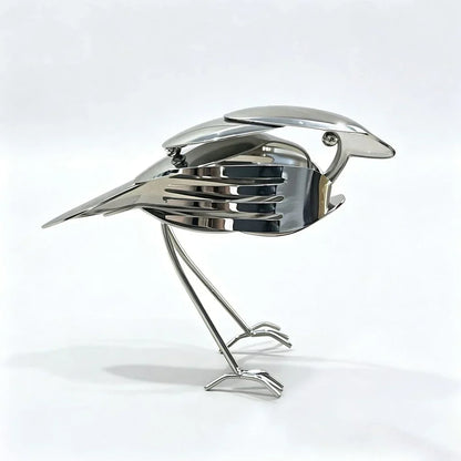 RobinForge – Handcrafted Scrap Metal Robin Sculpture