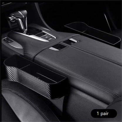 DriveMate – Multi Pocket Leather Car Seat Storage Organizer