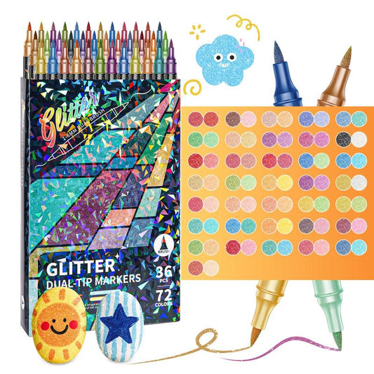 SparkInk – Glitter Effect Brush Markers