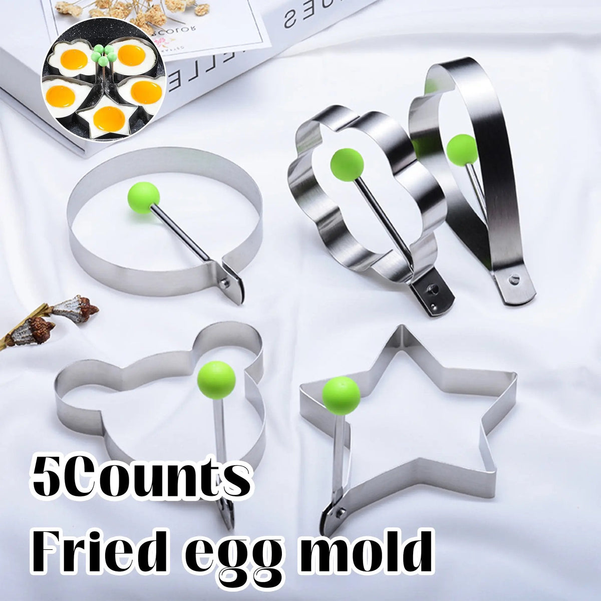 YolkMaster – Multi-Shape Egg Ring Mold Kit