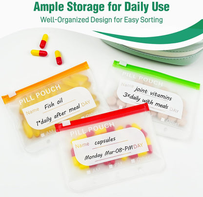 MediPack – Waterproof Pill Organizer Pouch Set