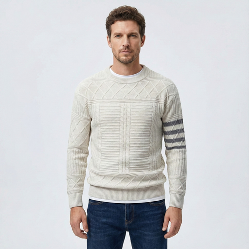 Warren Cable Crewneck Sweater | Belevite