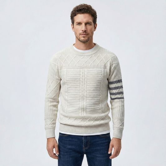 Warren Cable Crewneck Sweater | Belevite