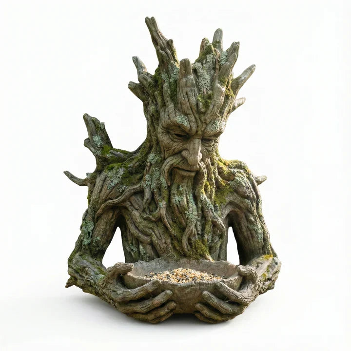 The Quiet Offering A Tree-Integrated Bird Feeding Sculpture
