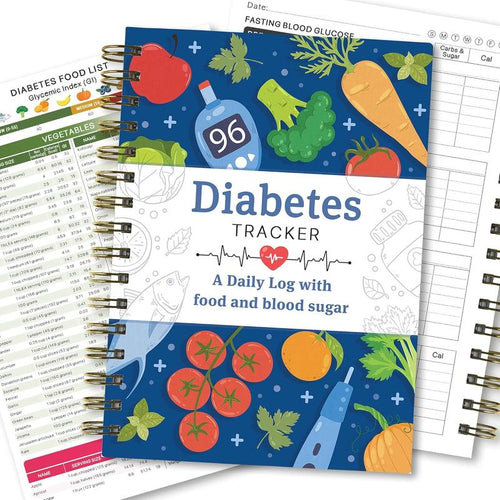 GlucoTrack – Diabetes Tracker Book with Food List