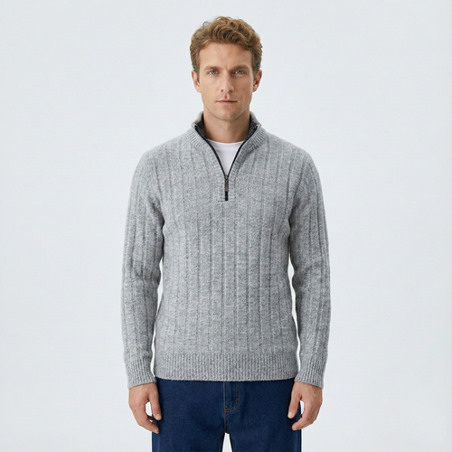 Freddie Quarter Zip Sweater | belevite
