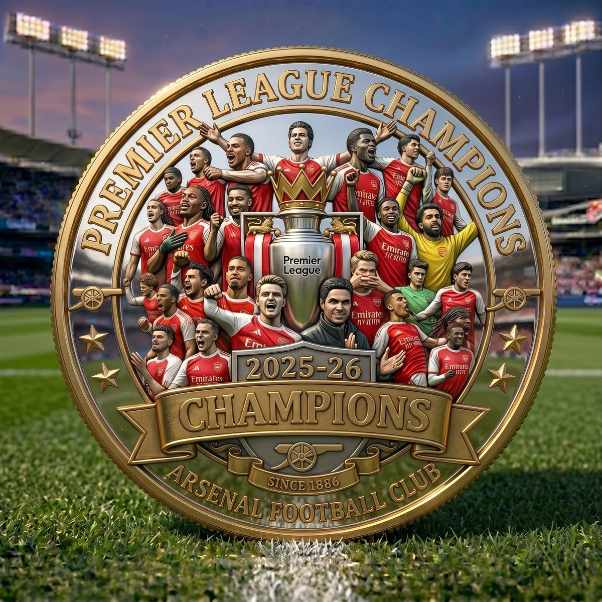 ArsenalVault – 2025–26 Premier League Winners Coin