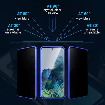 ShieldNova – Magnetic Tempered Glass Case for Samsung S23–S25