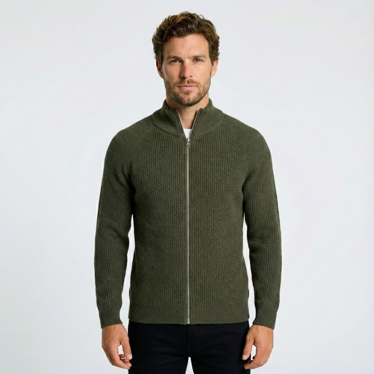 Colton Cashmere Zip Sweater | belevite