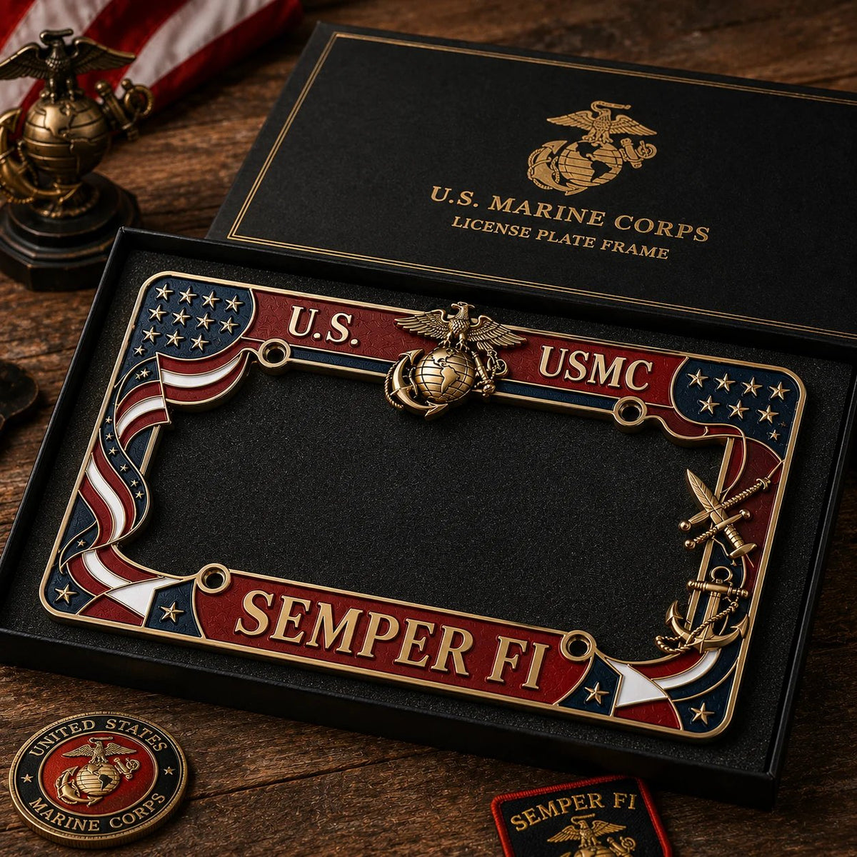 MarinePride – Semper Fi Auto Frame