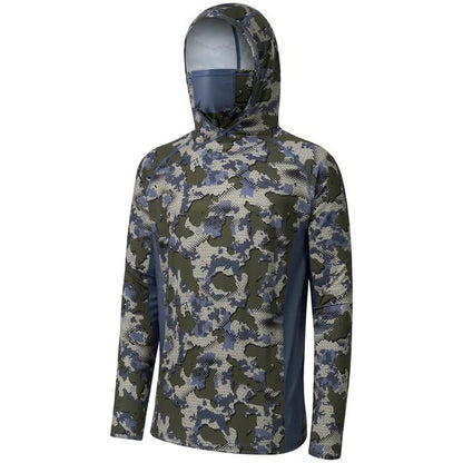 SunGuardPro - UPF 50+ Camo Hunting & Fishing Hoodie with Mask