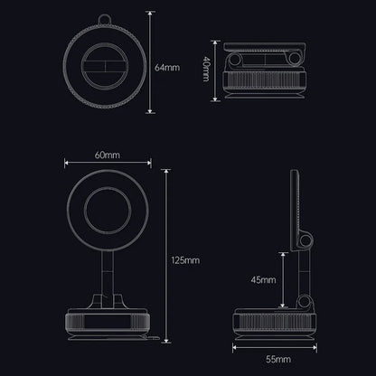 SpinGrip – 360° Magnetic Car Phone Mount