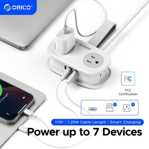 VoltPack – Compact 4-Outlet Power Strip for Travel