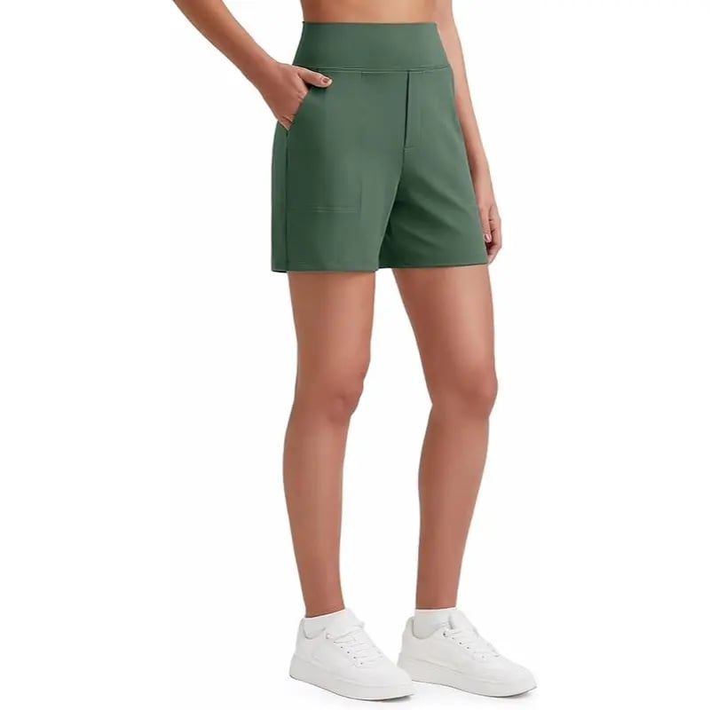 FitAura – Women’s High-Waisted Sport Shorts
