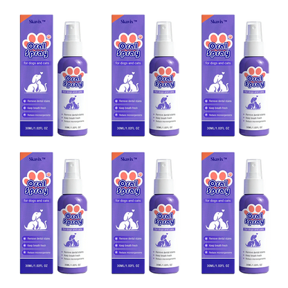 Skavix™ Pet Oral Spray ✅FDA Approved | Freshen Breath, Remove Tartar & Promote gum regeneration, stabilize teeth 🦷🦷