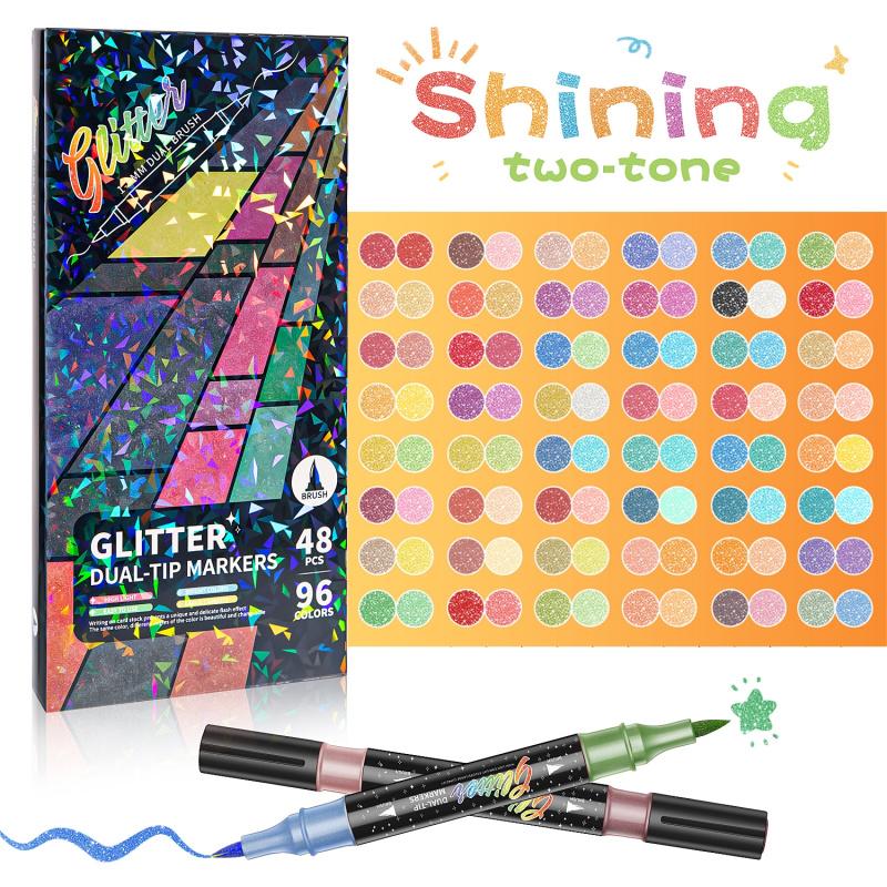 SparkInk – Glitter Effect Brush Markers