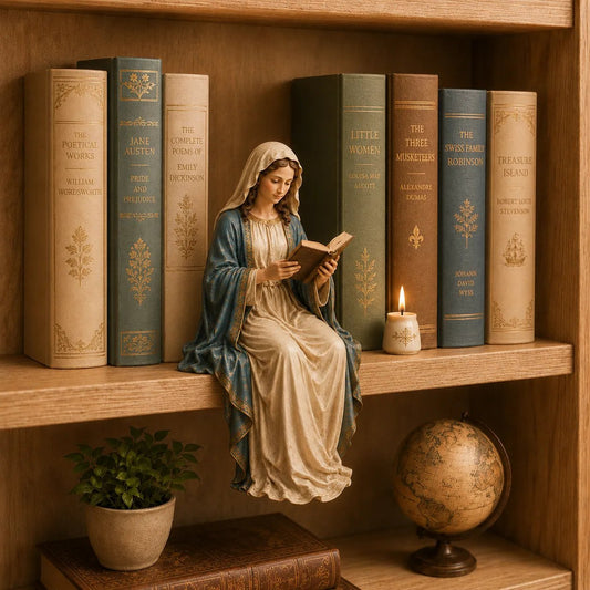 DivineRest - Virgin Mary Reading Figurine