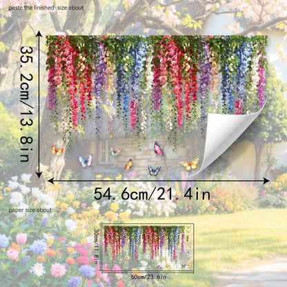 FloraGlow – Vibrant Flower Bouquet Window Sticker